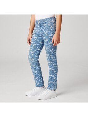 Triple Flip Boutique Girl's Blue Meadow Jeggings Blue Denim Jean Pants in size 8